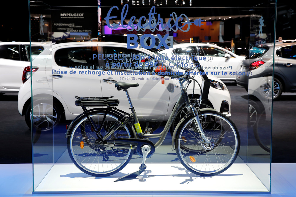 یک دوچرخه هیبریدی پژو
