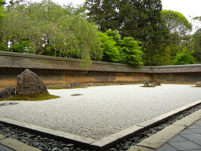 باغ صخره‌ای معروف معبد ریوآن-جی 