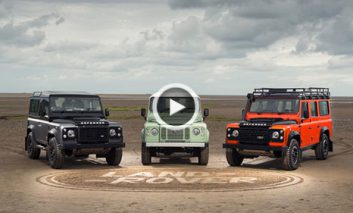 نقاشی روی شن با اتومبیل‌های Land Rover + ویدیو