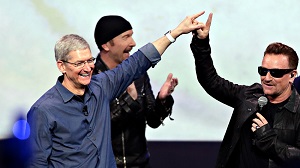 پروژه جدید «شرکت اپل» وگروه «U2» برای کمک به صنعت موسیقی