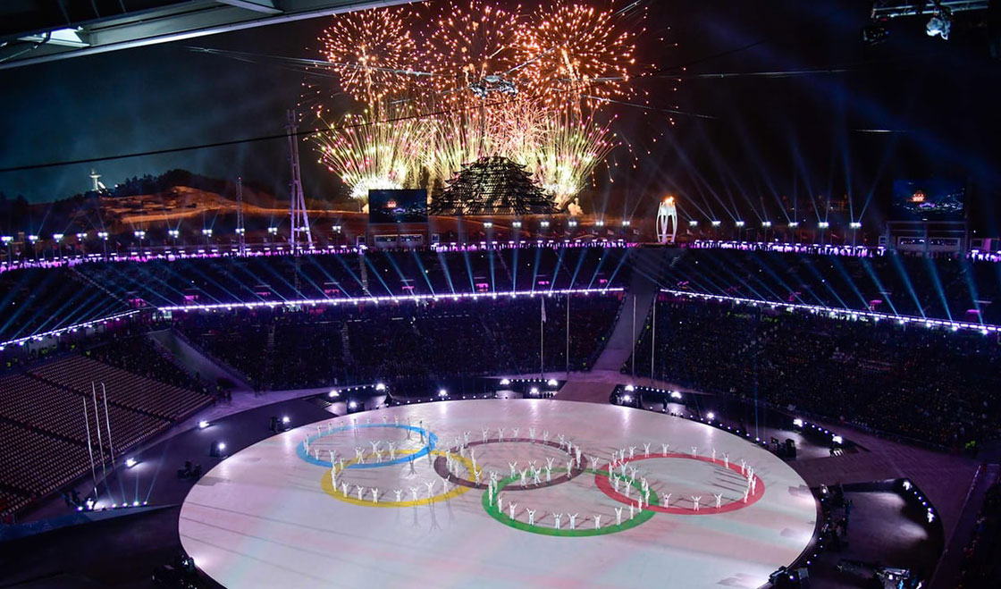 گزارش تصویری: جشن اختتامیه بازی‌های المپیک زمستانی ۲۰۱۸