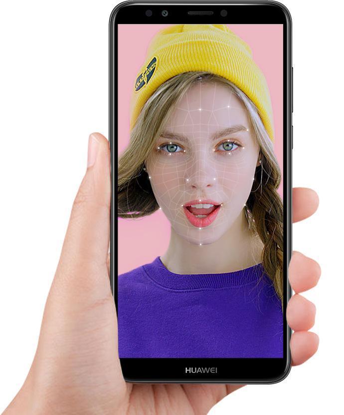 هر دو امکان باز کردن قفل با چهره و اثرانگشت در گوشی Huawei Y7 Prime 2018