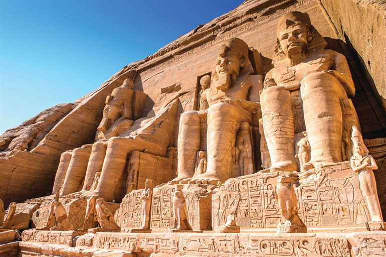 The entrance of the Great Temple, Abu Simbel