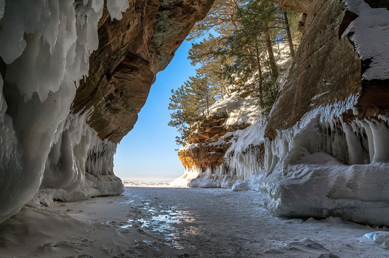 Ice caves, Apostle Islands National Lakeshore, Wisconsin