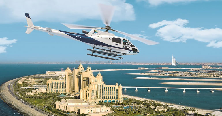 تماشا دبی با هلیکوپتر