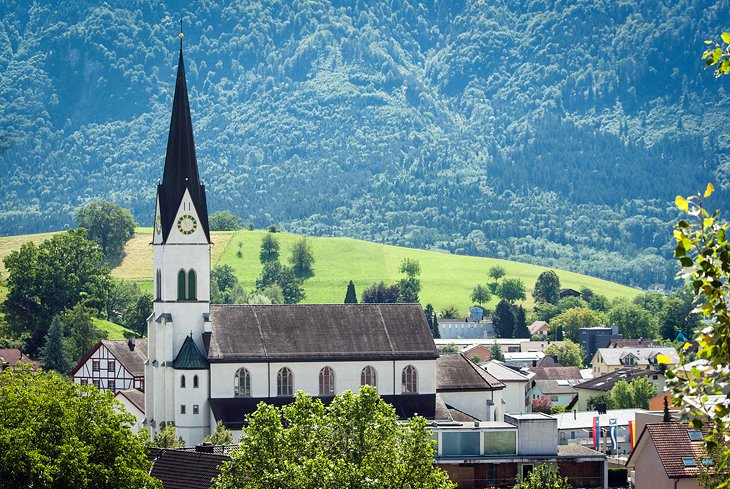 The Towns of Nendeln and Eschen