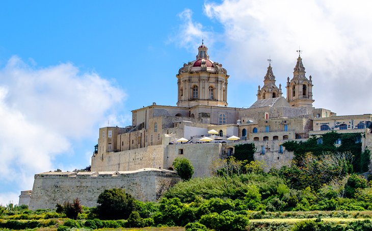 The Medieval Hilltop Town of Mdina, Island of Malta