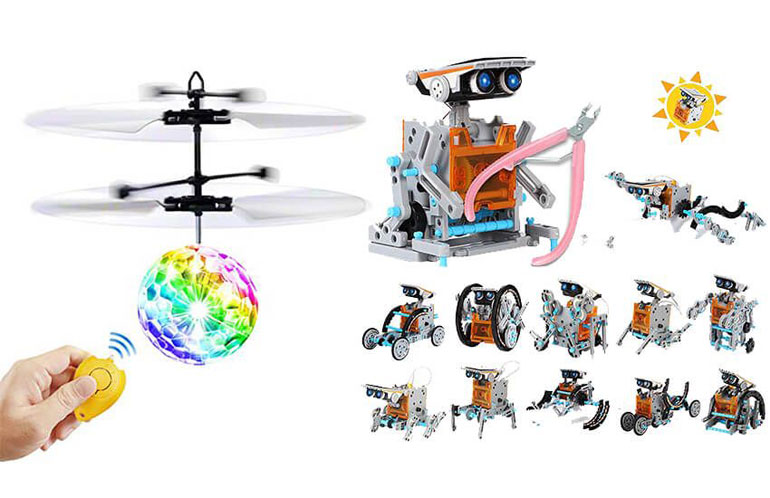 اسباب بازی پسرانه سگ ربات و توپ پرنده