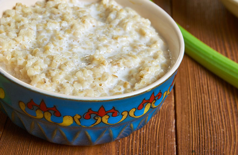 Breakfast bouille, rice and peanut butter porridge. Photo: Fanfo/Shutterstock