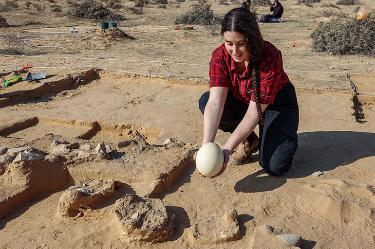 4,000-year-old ostrich eggs, Israel