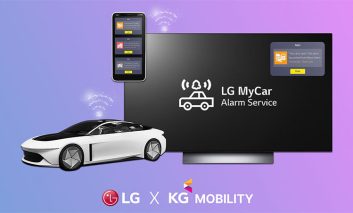 سرویس هشدار MyCar ال‌جی در خودروهای جدید شرکت KG Mobility