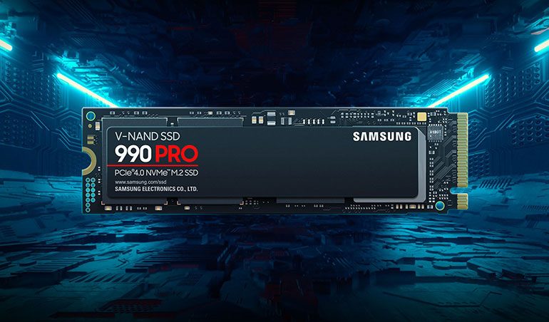 حافظه ۴ ترابایتی سری SSD 990 PRO سامسونگ معرفی شد