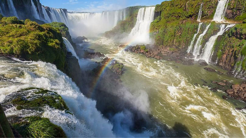 Iguazu Falls, at the border with Argentina, are considered among the most spectacular waterfalls in the world.Canva