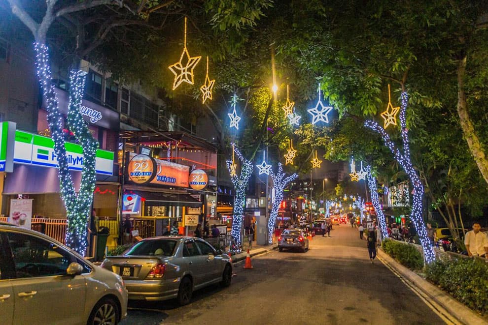 For a top night out in KL, head to the lively bars and speakeasies of Changkat Bukit Bintang. Matyas Rehak/Shutterstock