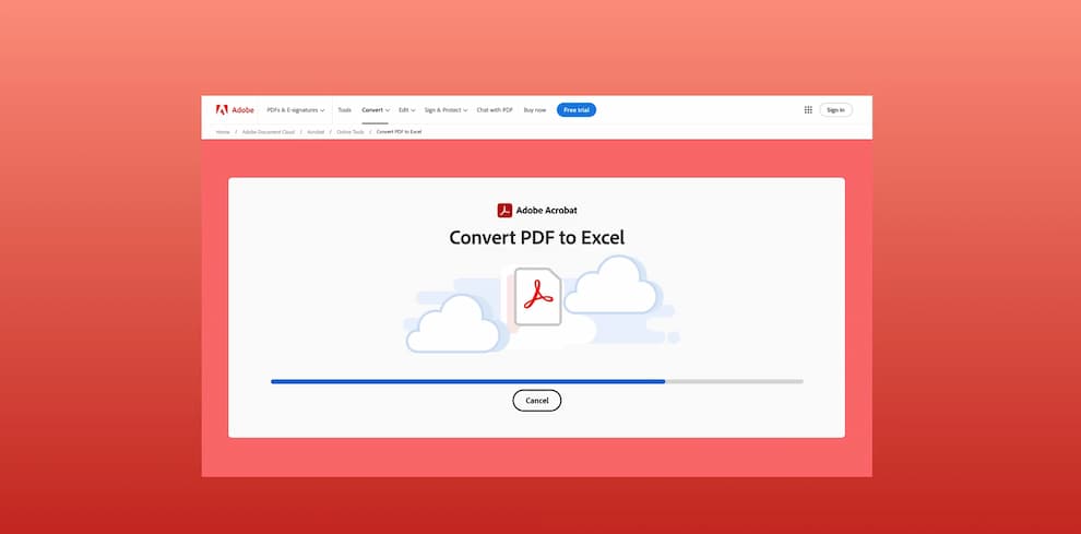 How to convert PDF file to Excel