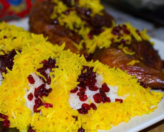 نحوه سرو برنج مجلسی