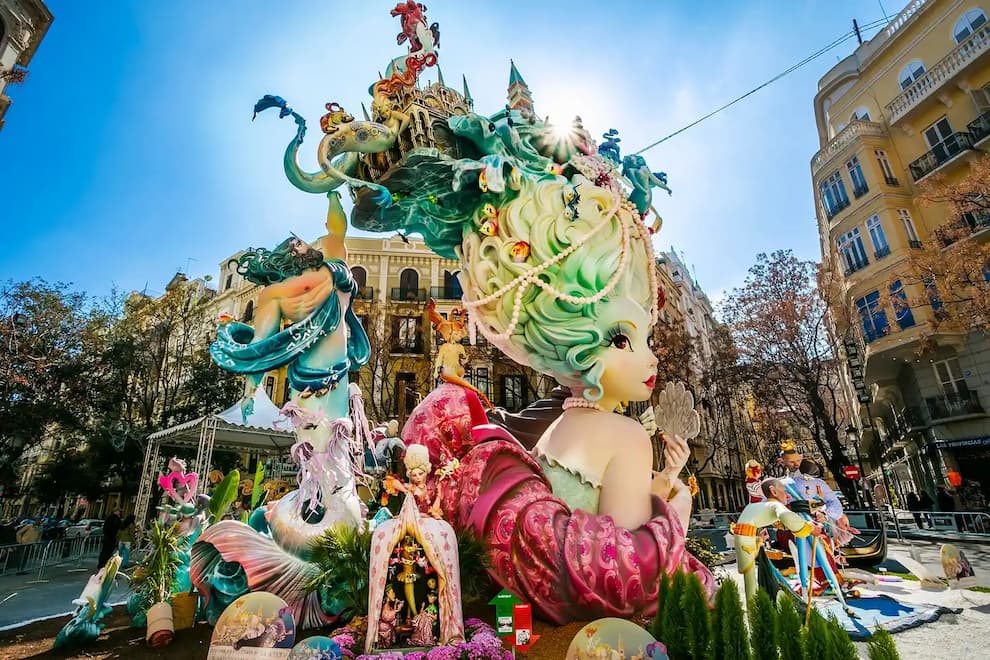 A sculpture that will be burned in celebration during Las Fallas.Gonzalo Azumendi/Getty Images