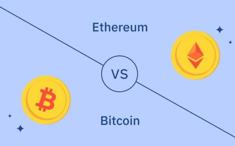 تفاوت تتر با بیت کوین و اتریوم