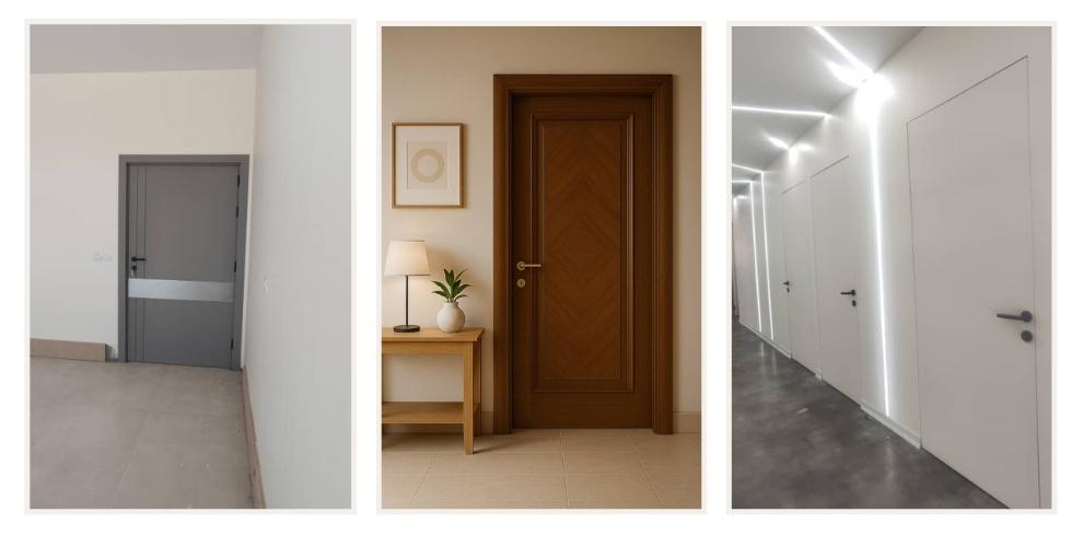 درب اتاق خواب چوبی جدید