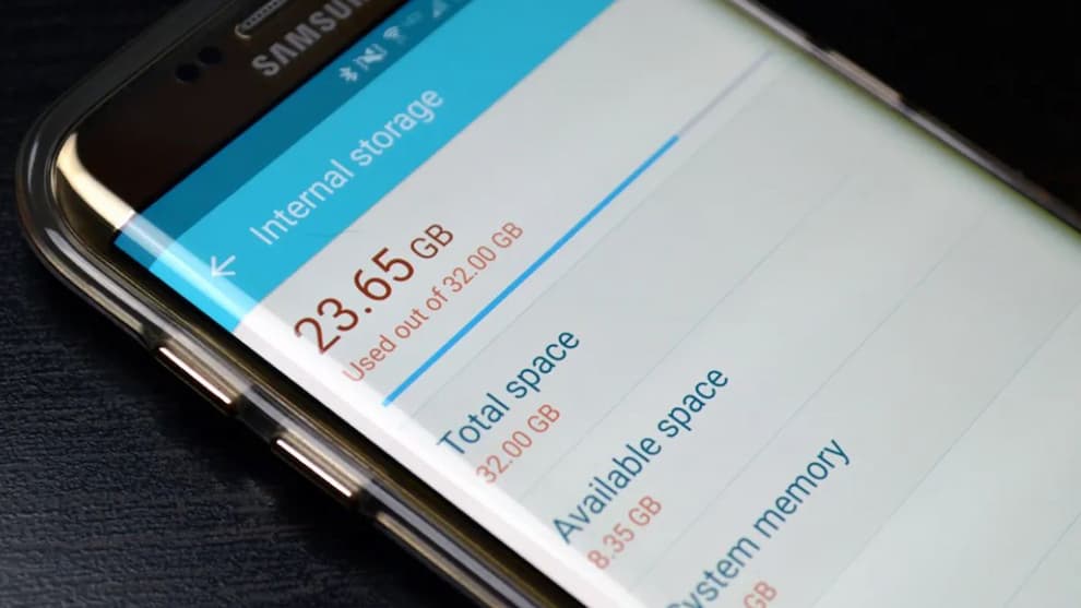 فضای ذخیرهسازی حافظه موبایل