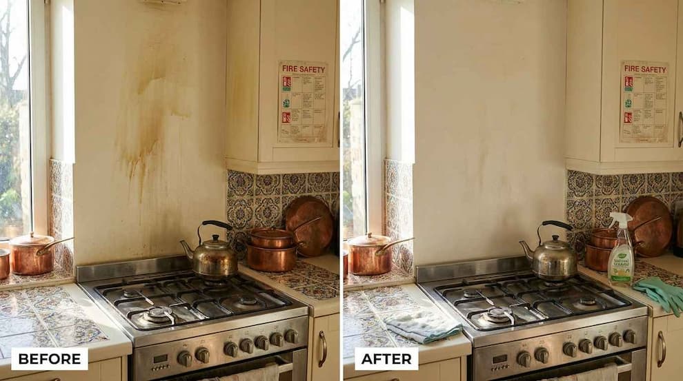 پاک کردن لکههای روی سطوح خانه