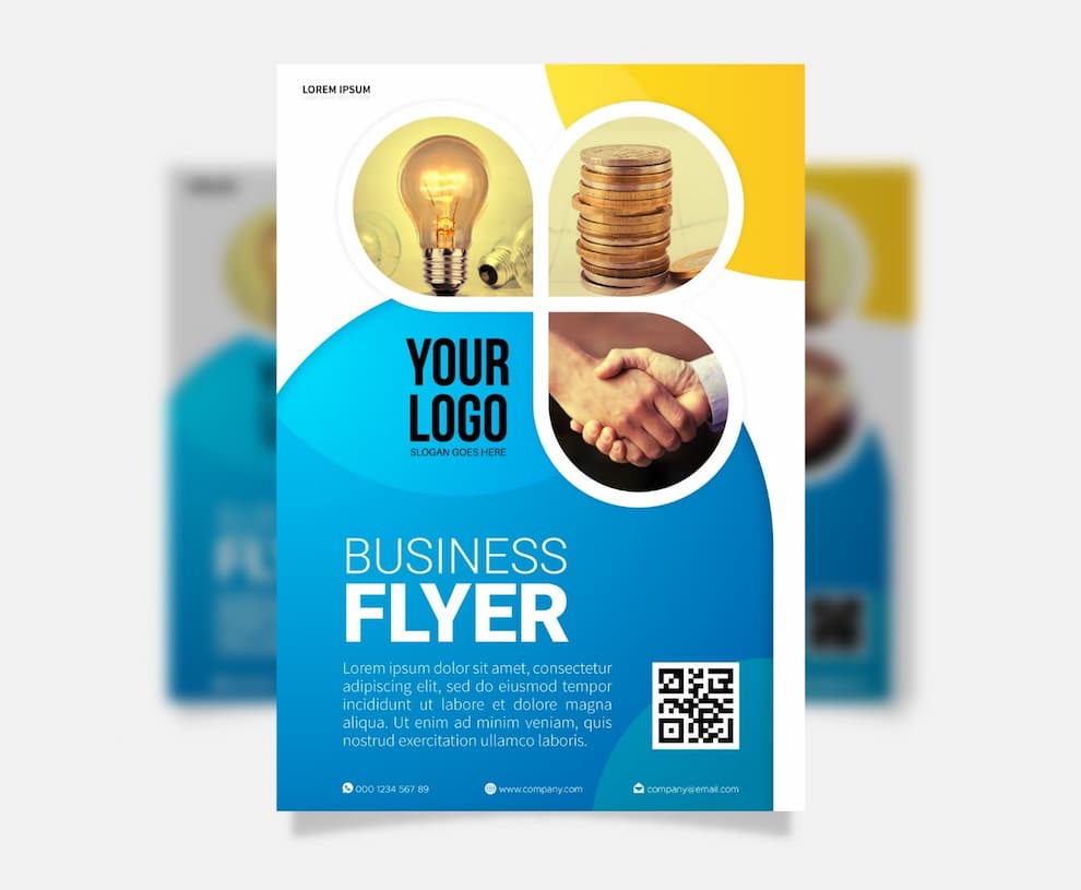 تراکت تبلیغاتی معرفی بیزنس