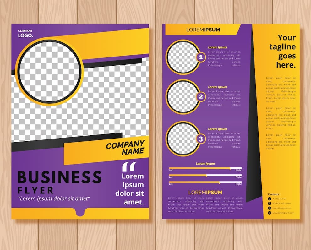 نمونهای از تراکت تبلیغاتی دورو