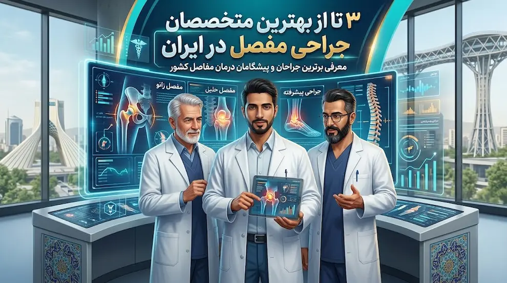 ۳ تا از بهترین متخصصان جراحی مفصل در ایران