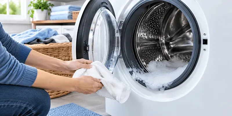 بیرون زدن کف از ماشین لباسشویی پاکشوما